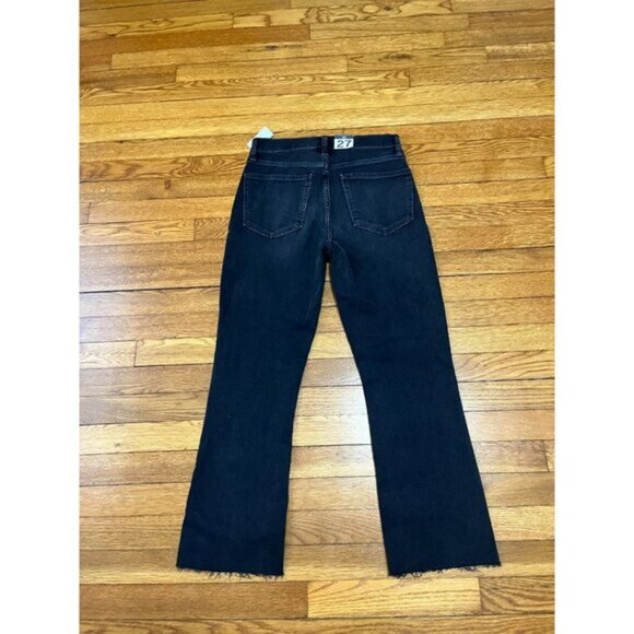 Gap Kick Fit High Rise Jeans Women's Size 4 Black Denim Frayed Hem NWT $69.95 - Picture 5 of 5